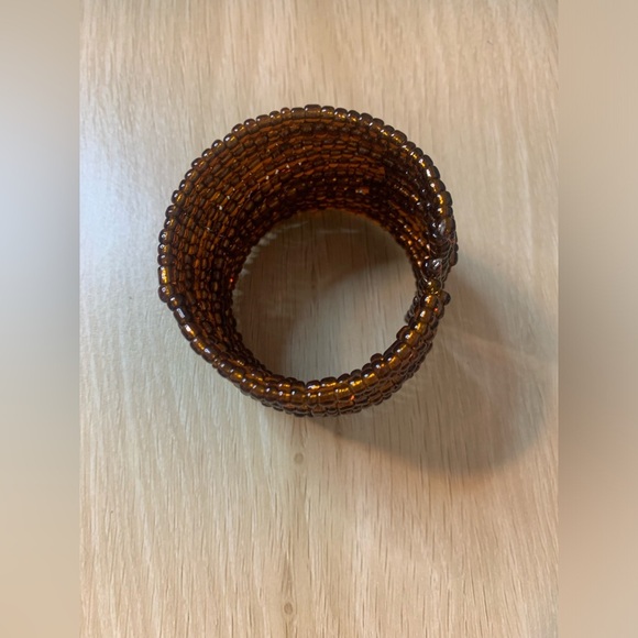 PRELOVED BRONZE BEADED CUFF BRACELET - Picture 3 of 3